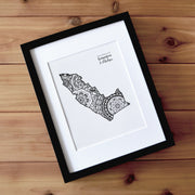 Map of London Borough of Kensington and Chelsea | Map of Kensington and Chelsea London | Map Art | Travel Gift Ideas | London Borough of Kensington and Chelsea City Map | Map Wall Art | London Borough of Kensington and Chelsea Map